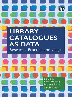 cover image of Library Catalogues as Data